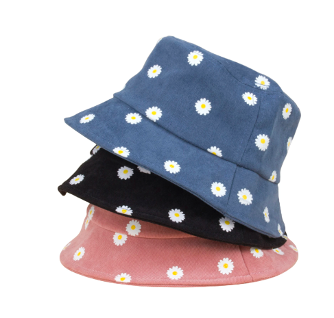 Printed Flower Bucket Hat