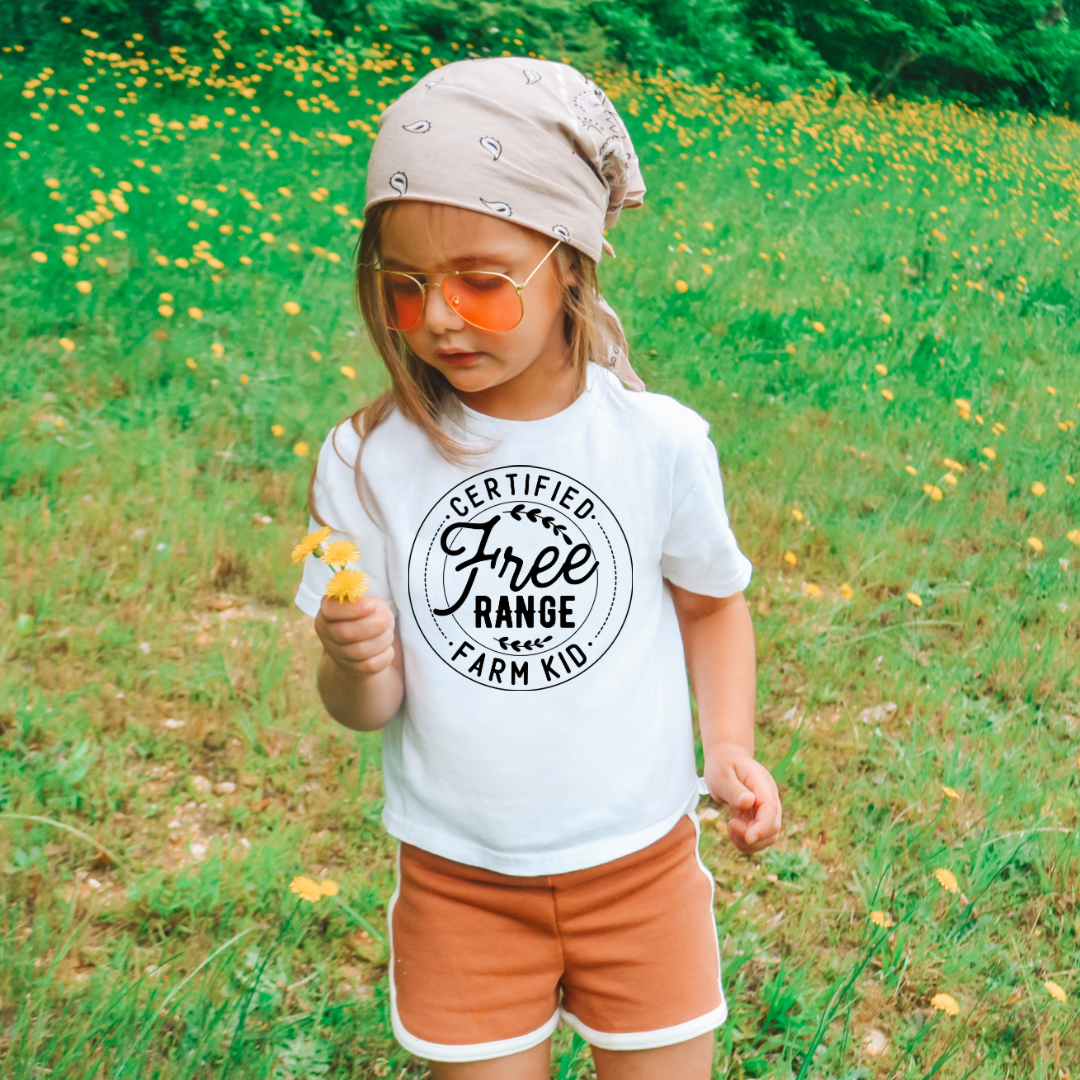 Free Range Farm Kid - Farm Shirt - Kids