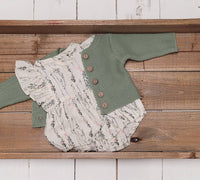 Thumbnail for Baby Girl Spring Romper Short Sleeve