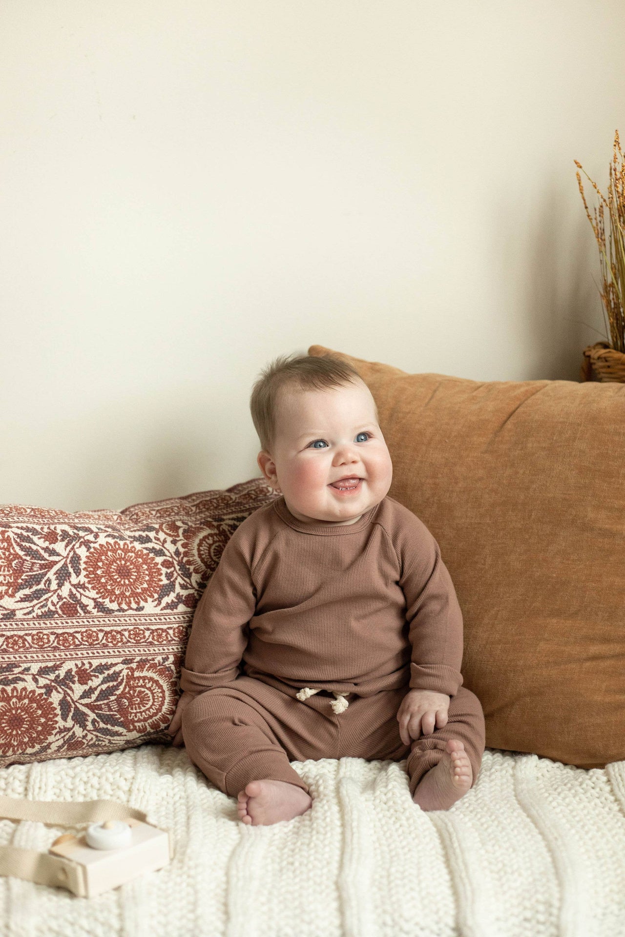 Raglan lounge set 2 pieces ribbed organic cotton pjs