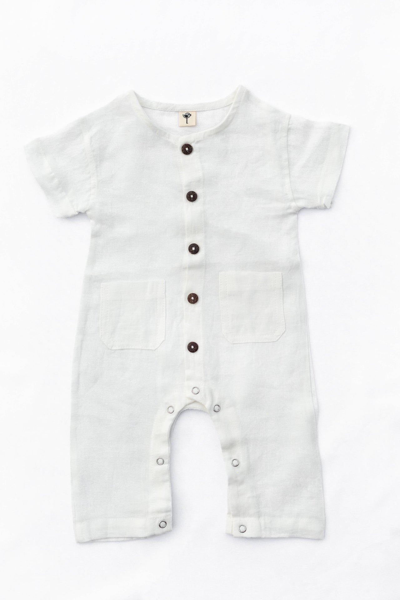 Baby Boys Linen Romper Jumpsuit