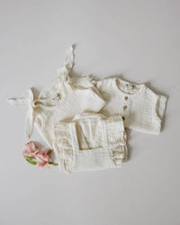 Thumbnail for Baby summer muslin bodysuit 100% cotton