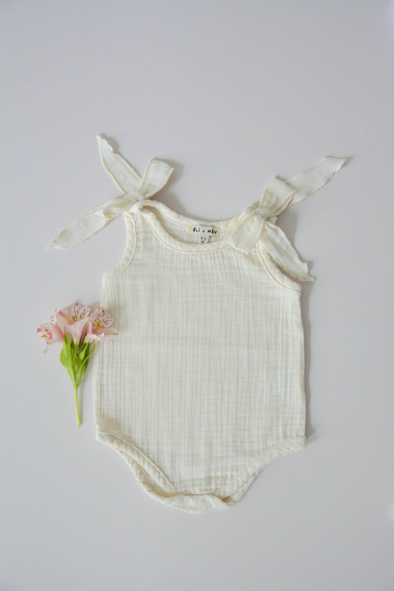 Baby summer muslin bodysuit 100% cotton