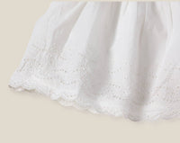 Thumbnail for Camille Schiffli Smocked Baby Dress + Bloomer (Organic)