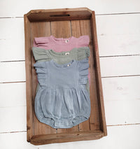 Thumbnail for Baby Girl Spring Romper Short Sleeve