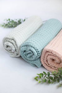 Thumbnail for Organic Waffle towel for babies and toddler