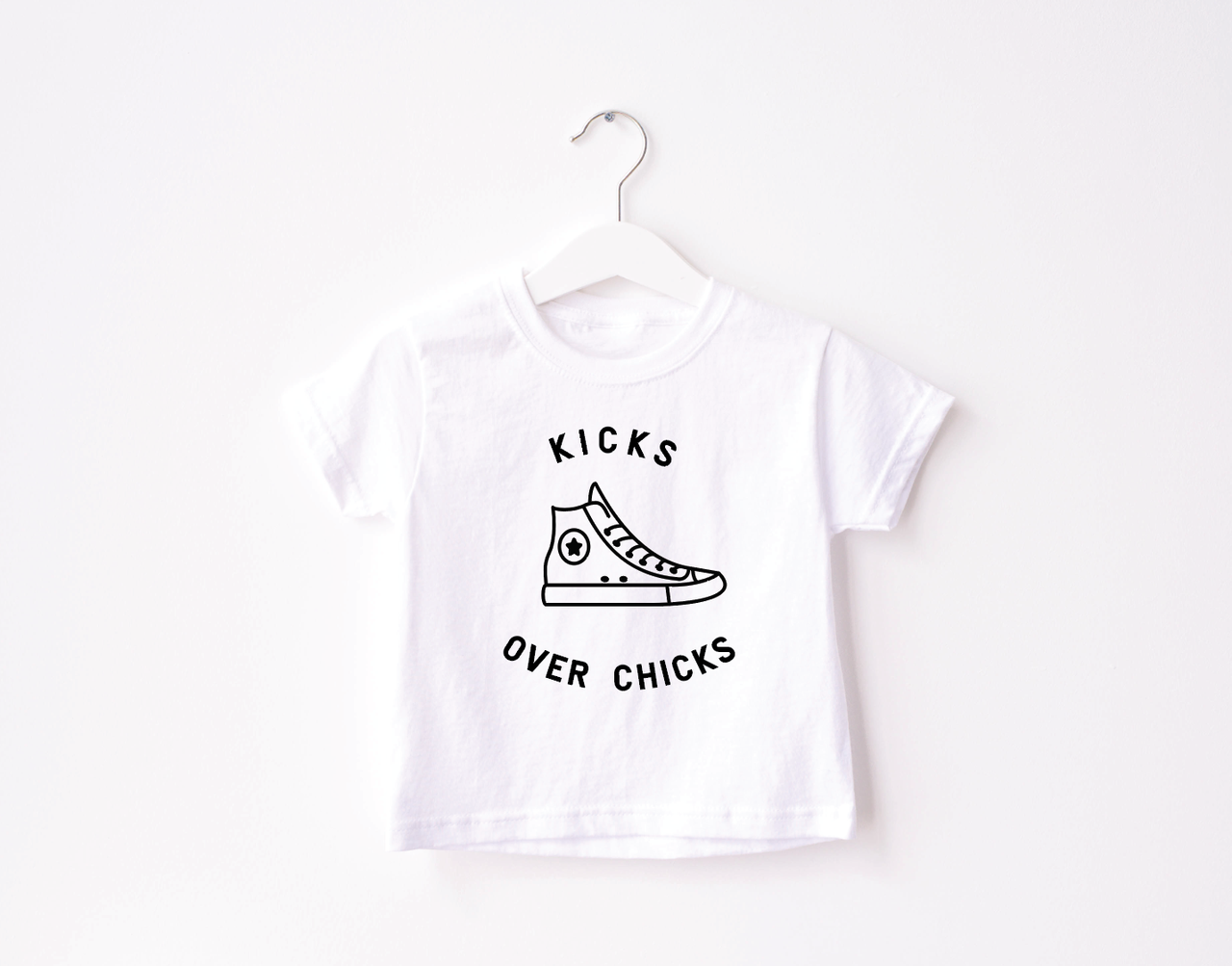 Kicks Over Chicks Kids Tee