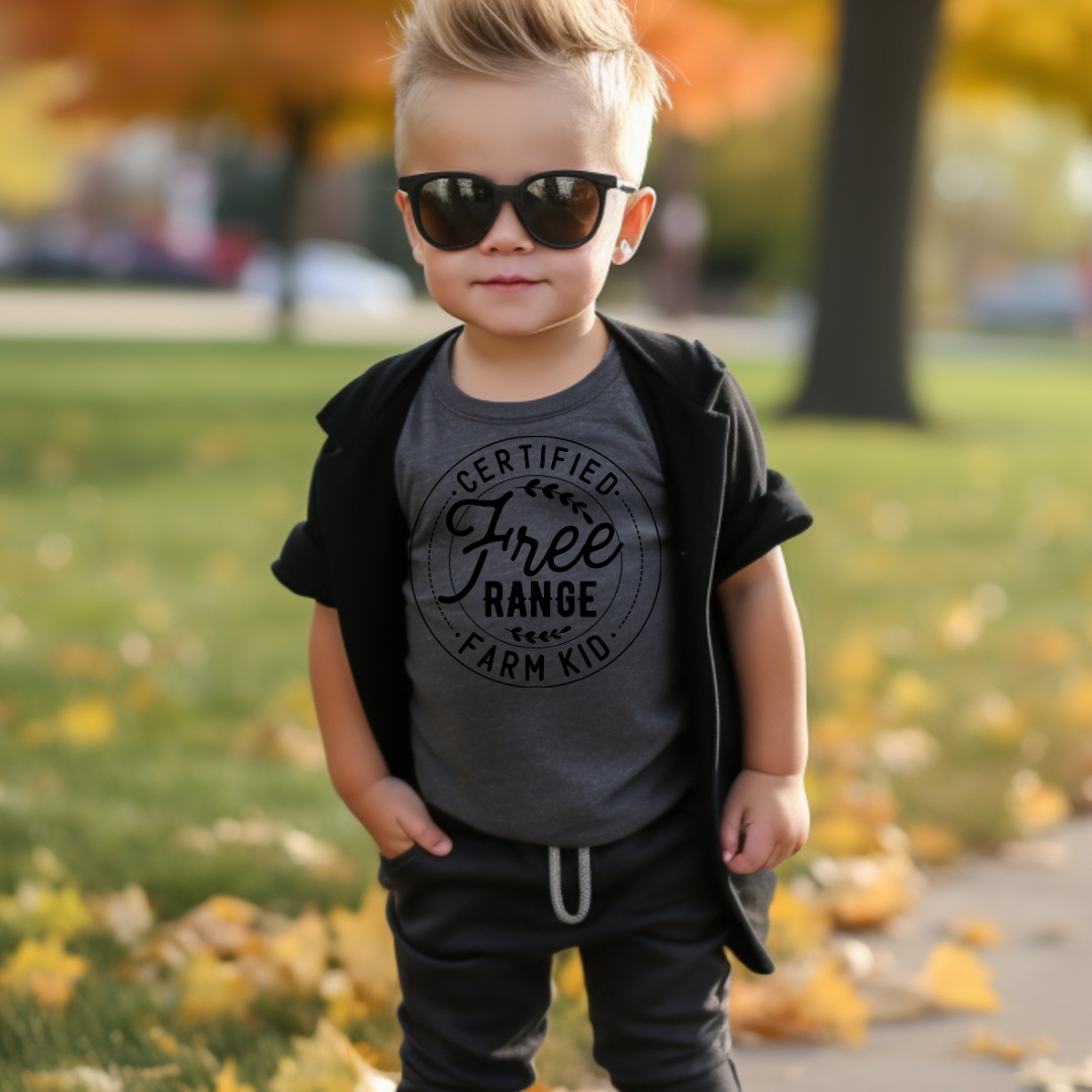 Free Range Farm Kid - Farm Shirt - Kids