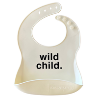 Thumbnail for Silicone Bib - Wild Child (Cream)