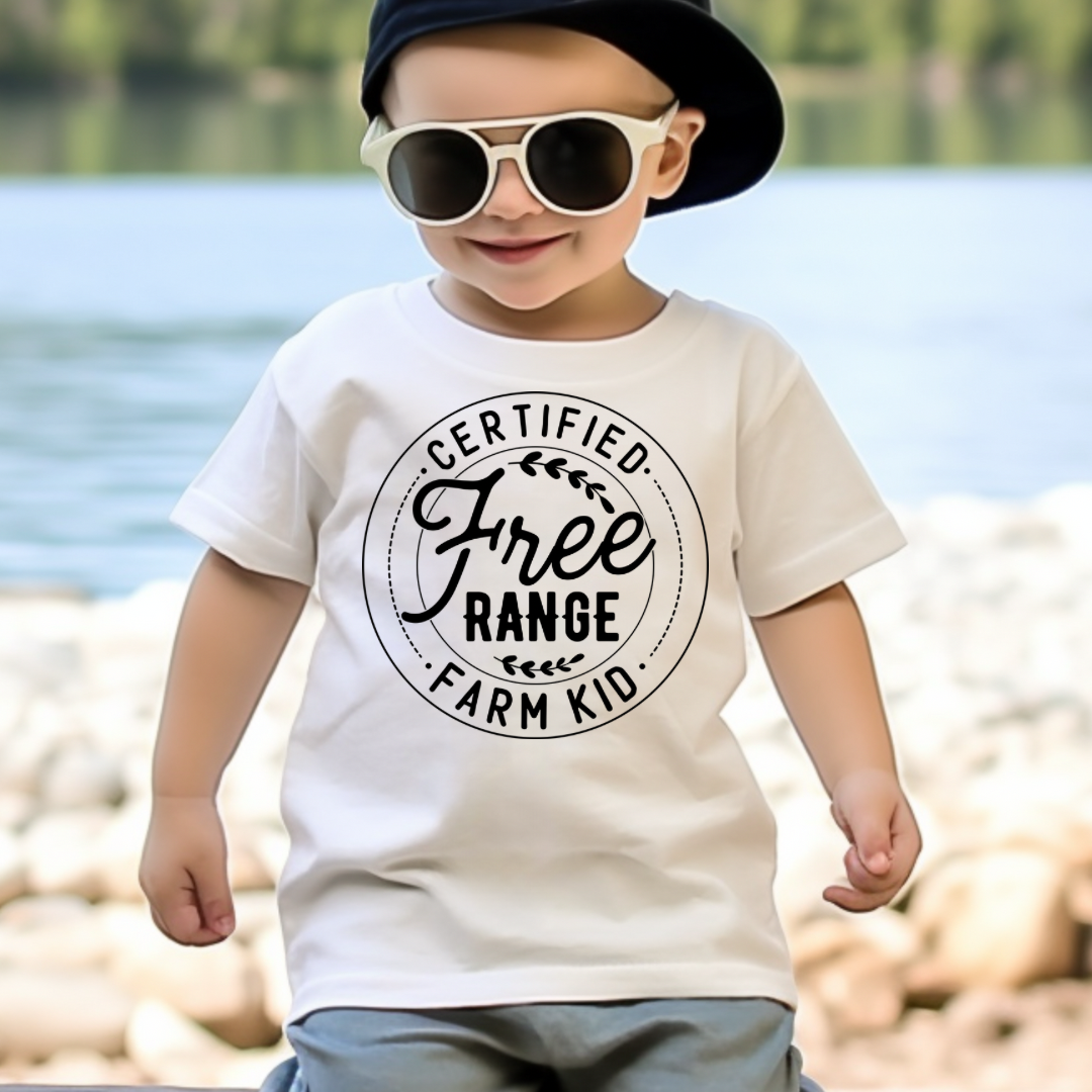 Free Range Farm Kid - Farm Shirt - Kids